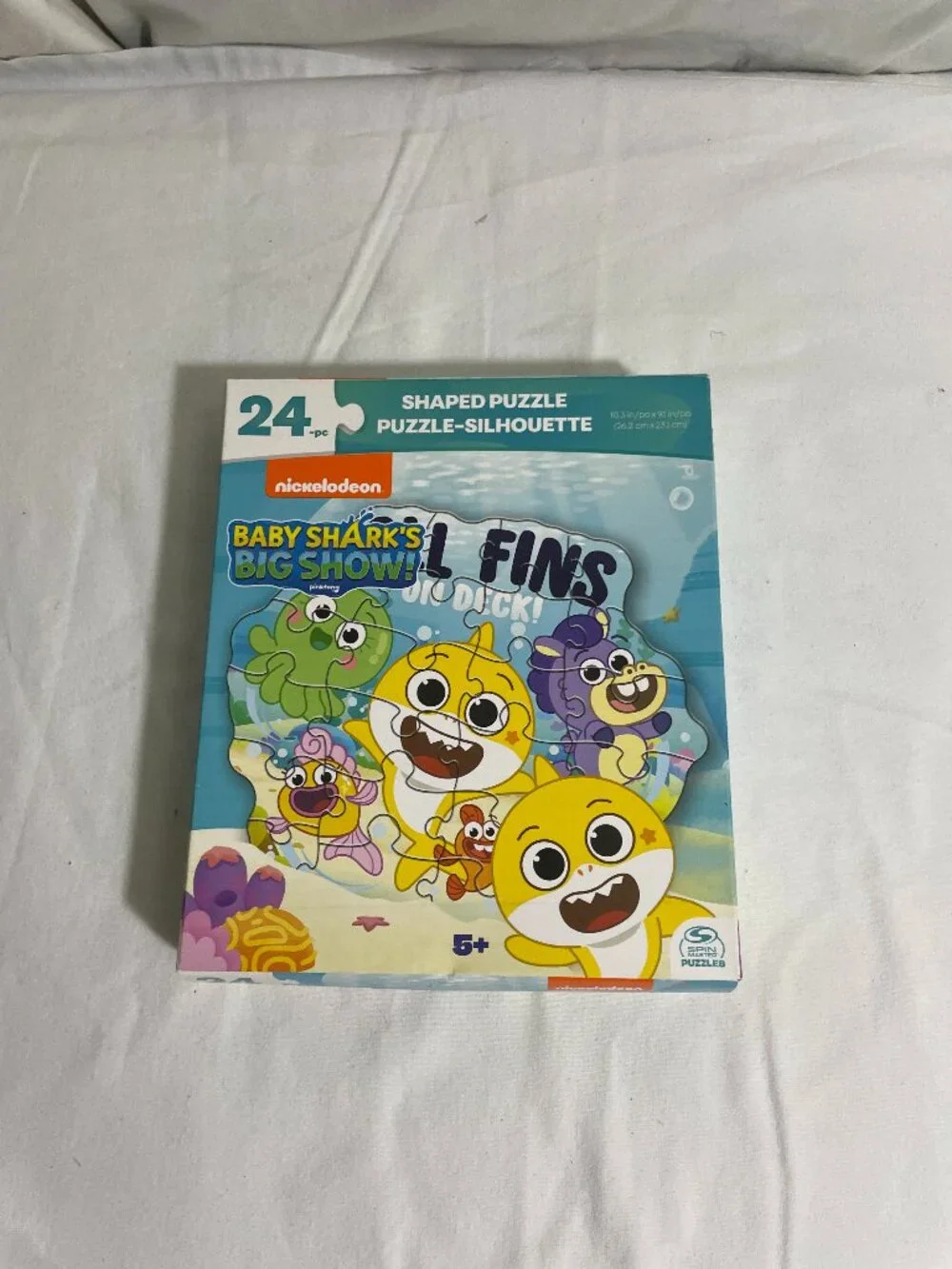 Baby Shark's Big Show 24 Piece Shaped Puzzle All Fins On Deck Spin Master